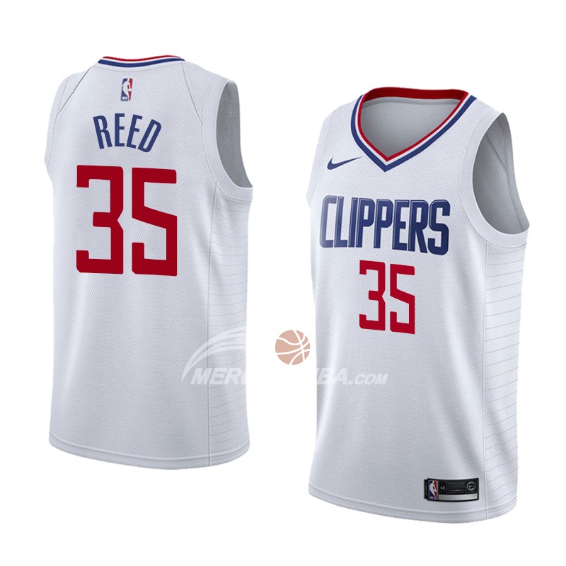 Maglia Los Angeles Clippers Willie Reed Association 2018 Bianco